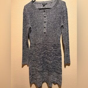 Club Monaco Black and White Long Sleeve Knit Sweater Size M